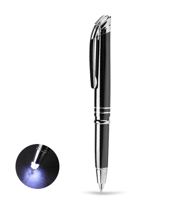 Customized Metal Ballpoint Pen W/led Light and Logo, D 12.5*L 132mm product image