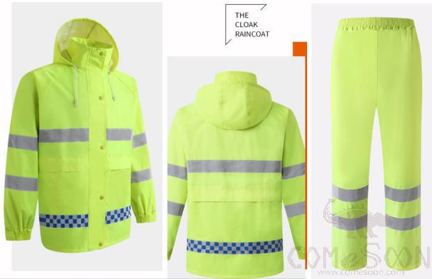 High Quality Raincoat - Special for Road Administration - XXL
-with Reflective Strip product image