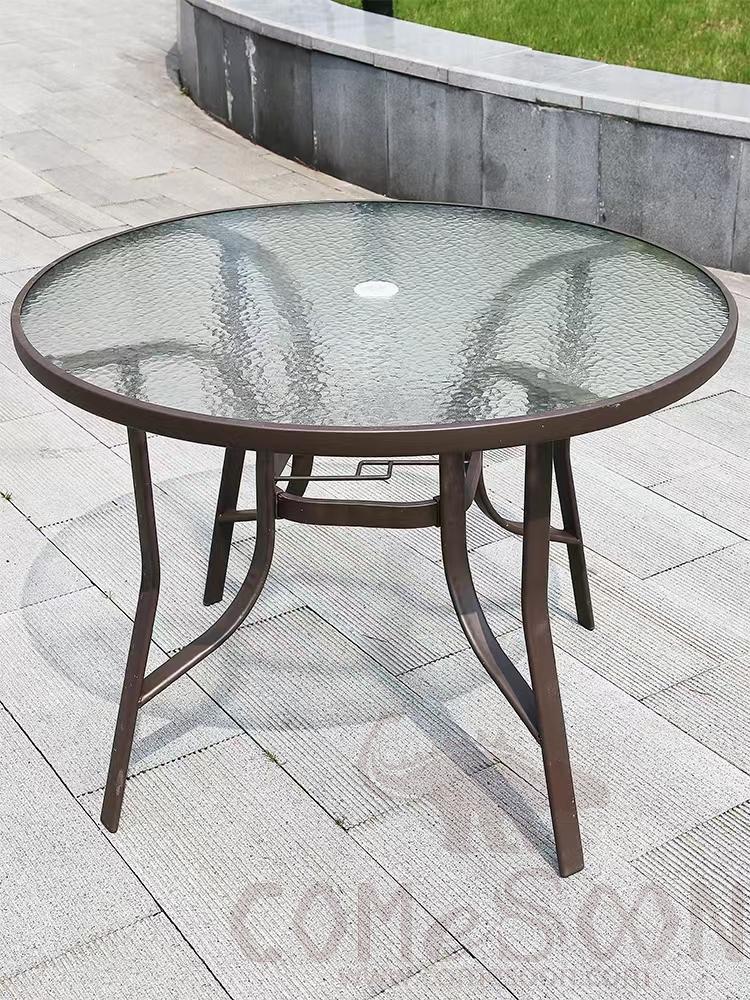 Outdoor Table, Iron Frame, D105*H70cm