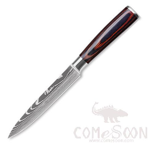 Imitate Damascus Pattern Meat Knife 8 inch