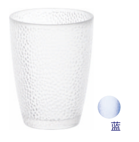 PC Wave Point Cup 270ML Transparent Blue