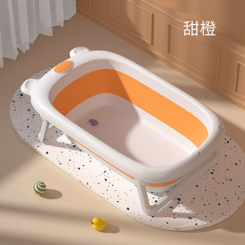 Baby Folding Bathtub, Orange
