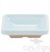3.4" Single Compartment Sauce Plate, Light Blue Green Spray Dots, Mf, 88*61*25mm