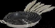 Non-Stick Precision Cast Single Handle Frying Pan Wok, 304 Ss, Φ360×h50mm