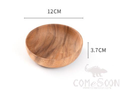 Wooden Plate Φ12*H3.7cm
