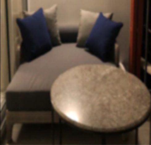 Outdoor Recliner( Seat Frame+ Mattress+ 2*Gray Pillow+ 2*Blue Pillow)