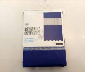 Splice Shower Curtain-Dark Blue, Peeva, 180* 200 cm product image