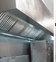 Ss Wall Mounted Range Hood with Fresh Air and All Accessories, 6870*1400*600mm