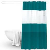 Splice Shower Curtain-Dark Green, Peeva, L180* W200cm