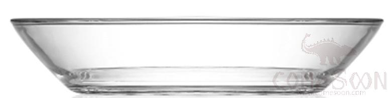 Pougine 26.5cm Tempered Glass Deep Plate
