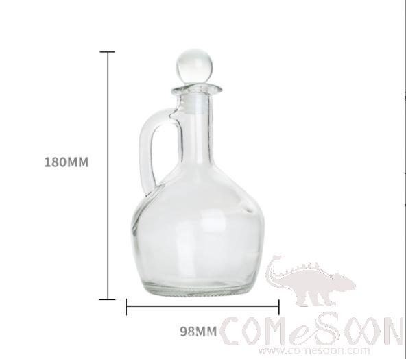430ML Glass Bottle W/ Glass Bead