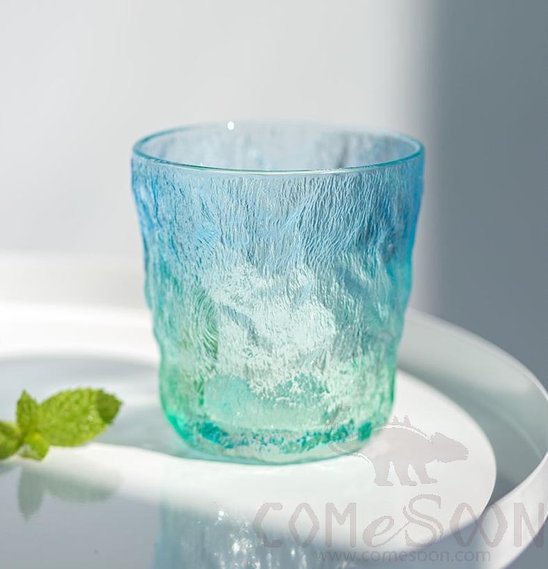 Gradient Color Glass, Blue and Green, 285ML