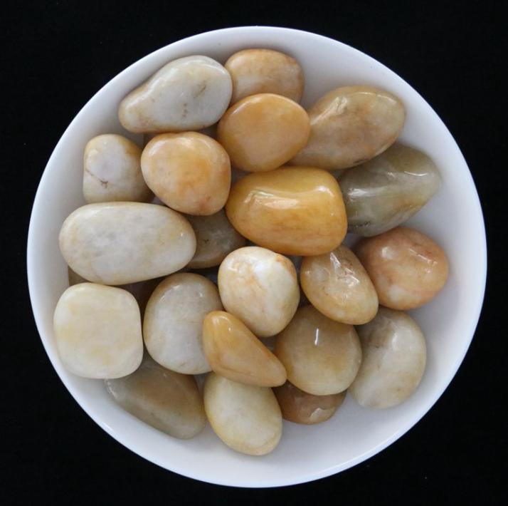 High Gloss Yellow Pebble, Diameter 20-30mm