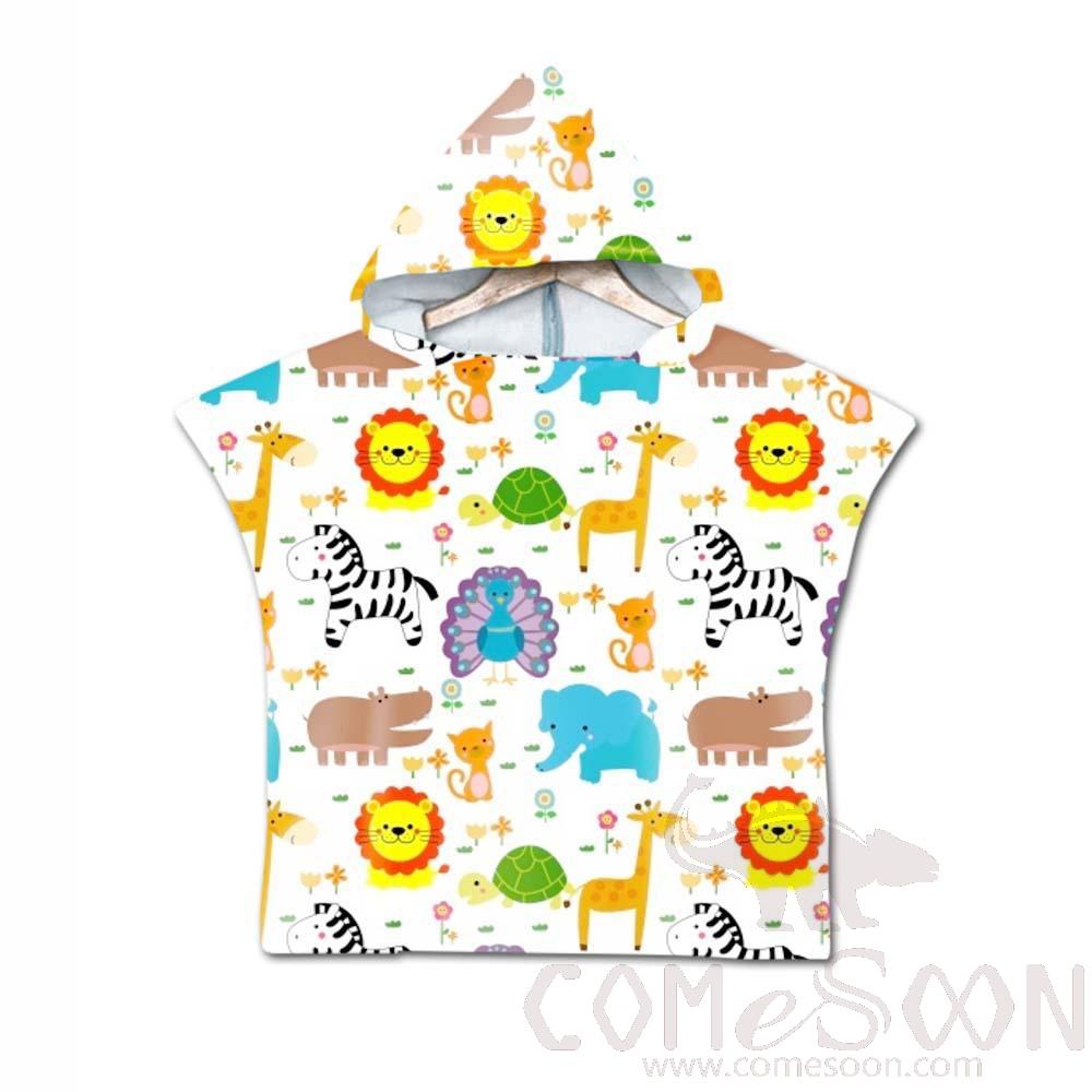 Kid's Cape Beach Towel, Microfiber, 60*80cm