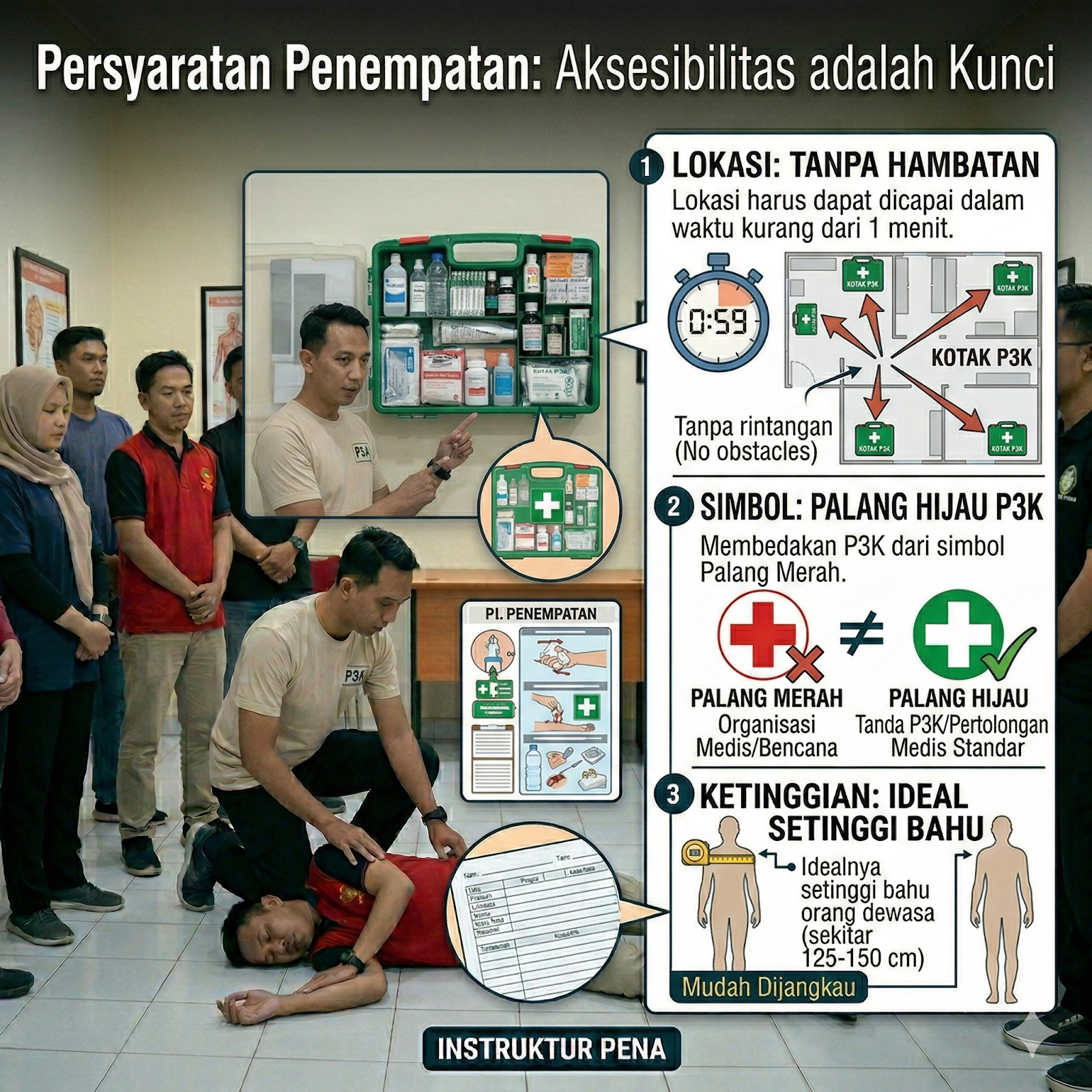 Penempatan Kotak P3K