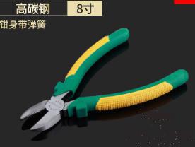 Diagonal Pliers 8", High Carbon Steel+ PP & Tpr Handle