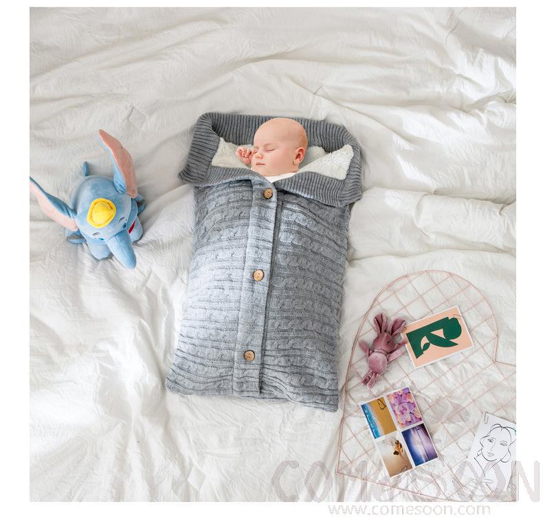 Baby Wrapped Duvet, Acrylic+ Polyester Fiber, 40*70 cm