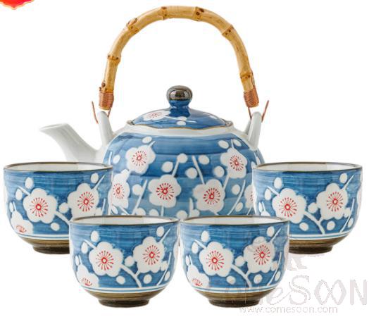 Japanese Tea Pot Set 5pcs Set