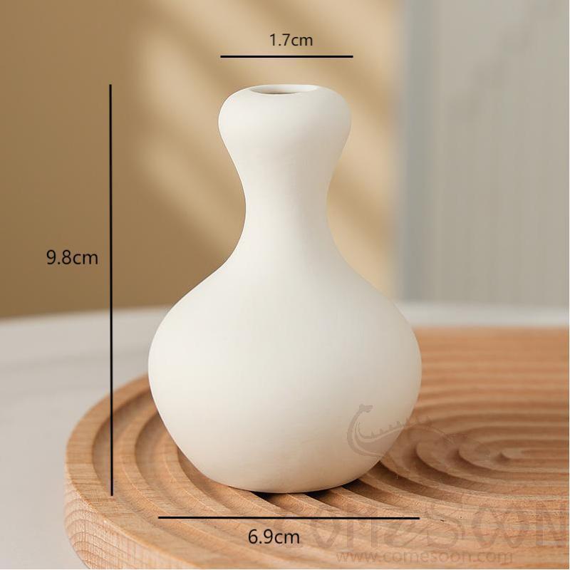 Vase, Ceramics, White, Φ6.9*H9.8cm