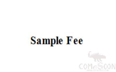 Sample Fee for Customized Disposable Cup Sleeve,