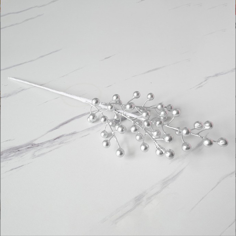 Christmas Decorating Berries, Silver