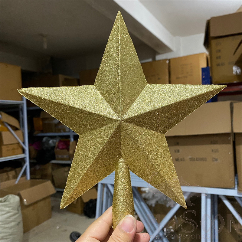 Tree Top Stars, Plastic, Gold, 25cm(D)