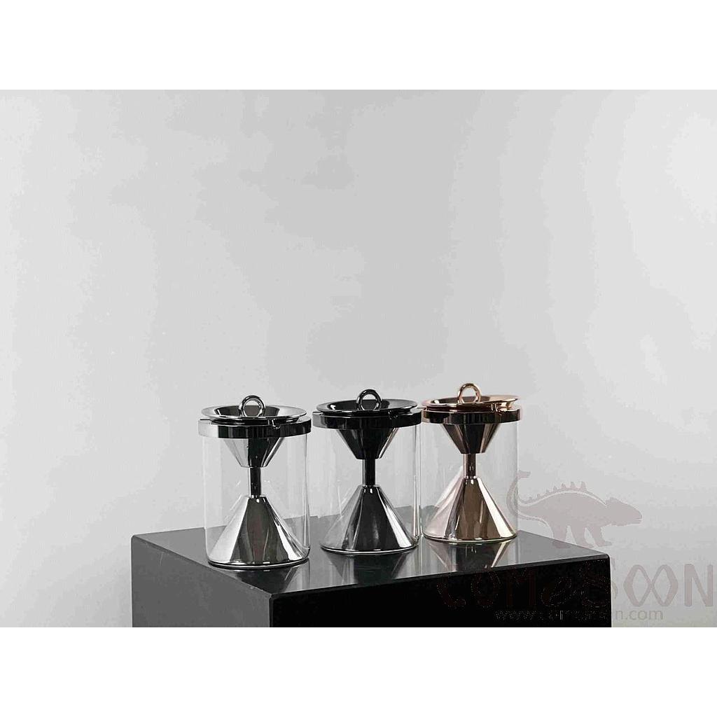 Hourglass Ashtray Ashtray, Glass, L110*W110*H140mm