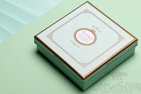 Chocolate Box, Cardboard+ Plastic, Blue, L12.5*W12.5*H4cm