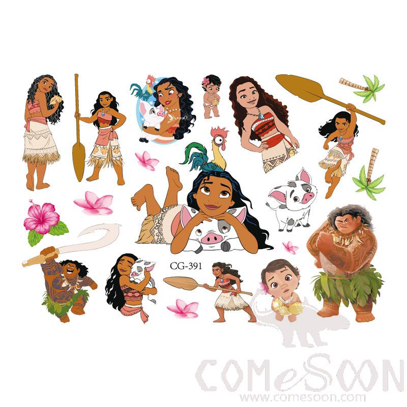Cartoon Tattoo Sticker Set