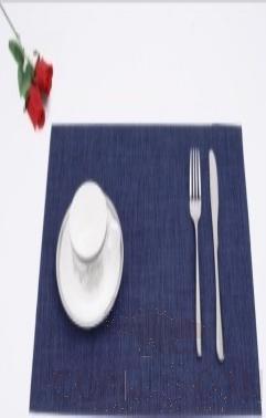 Hot Pressed Edge PVC Placemat, Blue Messy Jacquard 28*43*0.1cm