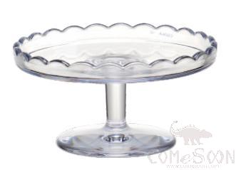 PC 6" Transparent High Foot Dining Cover Base