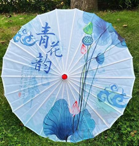 Oil Paper Umbrella, Silk Fabric, 70cm product image
