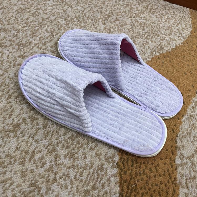 Slippers, Purple Drawstring Coral Fleece