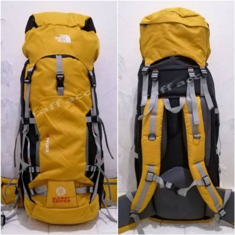 Tas Ransel Gunung Tnf 60 Liter Elextra Tas Carrier Outdoor Hiking Frame + fiber