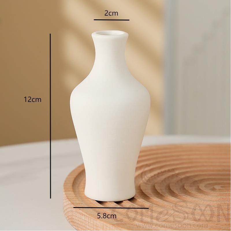 Vase, Ceramics, White, Φ5.8*H12.1cm