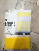 Stitched Shower Curtain-Yellow, Peeva, 180* 200 cm