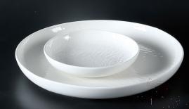 14" Stone Grain Round Deep Plate