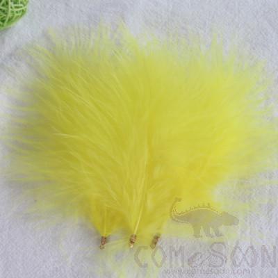 Full Velvet Turkey Feathers with Clip Fasteners, Ø10-12 cm