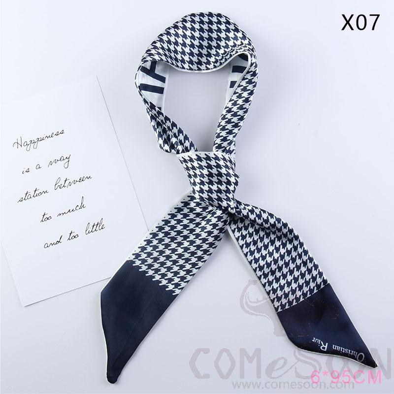 Scarf 4*90cm-S1, Imitiate Silk