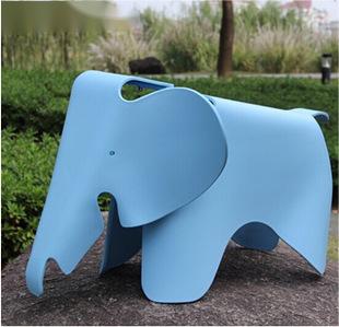 Elephant Chair, Plastic, L75*W41*H40cm, Blue