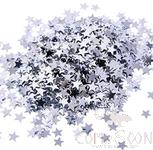 Pentagram Confetti, Plastic, L6mm