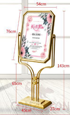 Golden Orchid Sign, Titanium, L54*W27*H143cm