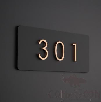 Door Number, Acrylic, Simple Model Horizontal,
17*8cm