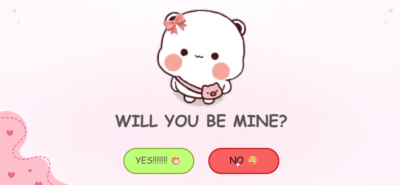 Will you be mine?
