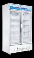 Double Door Showcase Chiller(Static Cooling with Fan ) 
995*550*1965mm