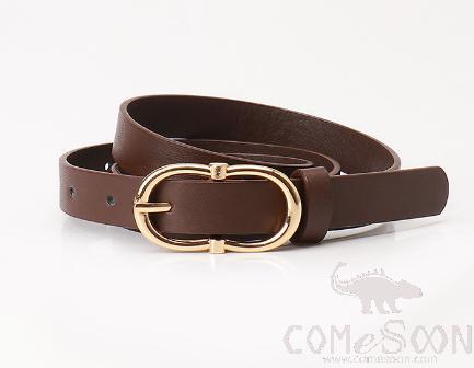 Pu Belt, High Quality Pu+ Alloy Buckle, Brown, L103*W1.8cm