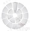 19-Frame Festive Platter Combination (B463*4+ B464*3+ B465*11+ B466*1), White, Mf, B463*4+ B464*3+ B465*11+ B466*1mm