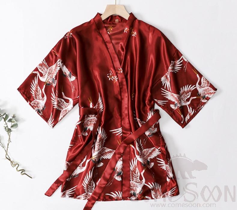 Short Crane-Bathrobe