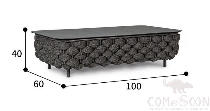 Outdoor Rattan Table-100*60cm, 100*60*40cm product image