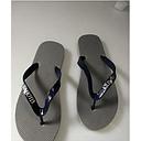 Slipper with Logo, Gray, 28cm